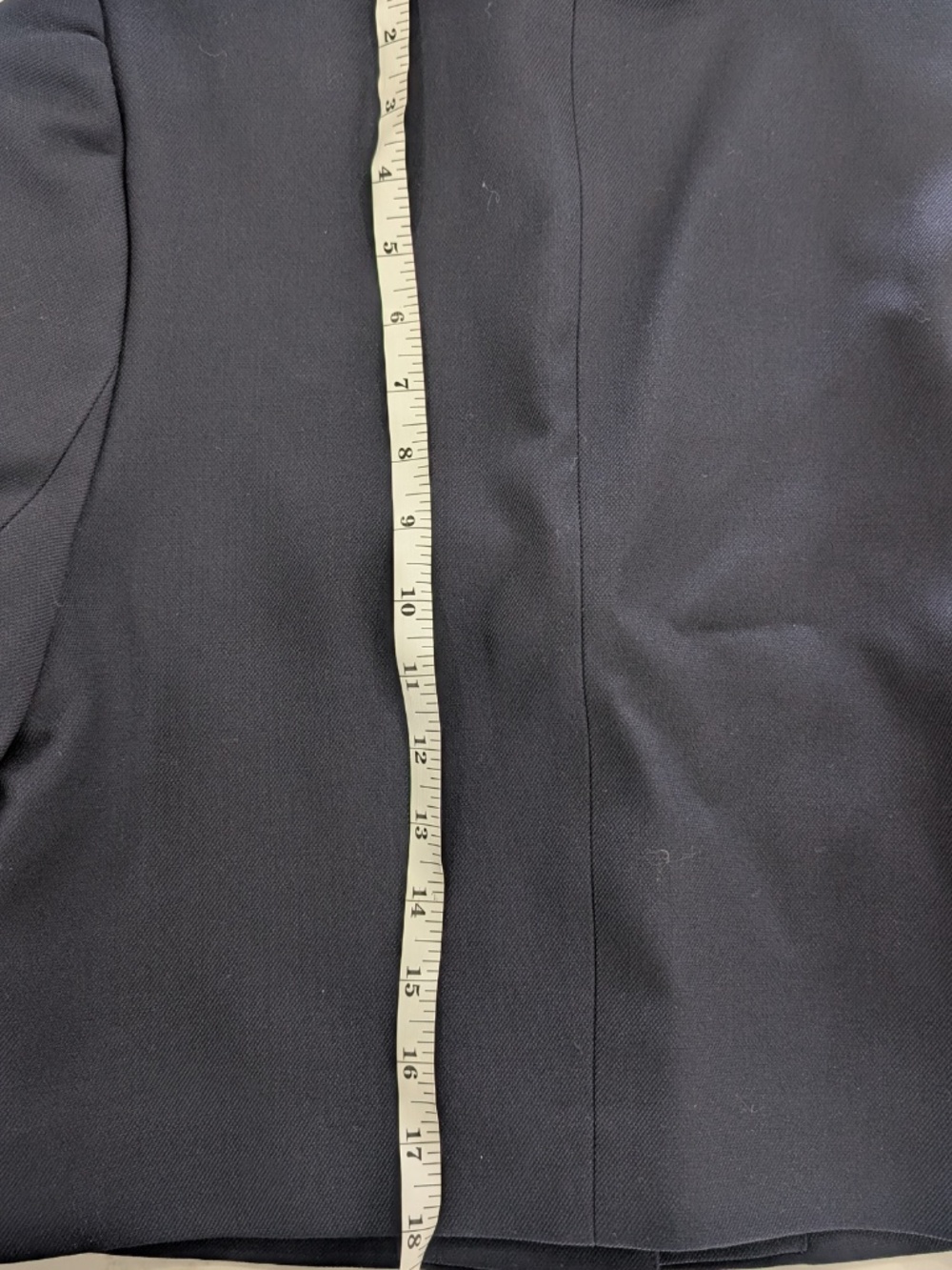SHUSHU/TONG Cropped Puff Sleeve Blazer Navy Blue Jacket NWT UK 8 Size S - Picture 12 of 14